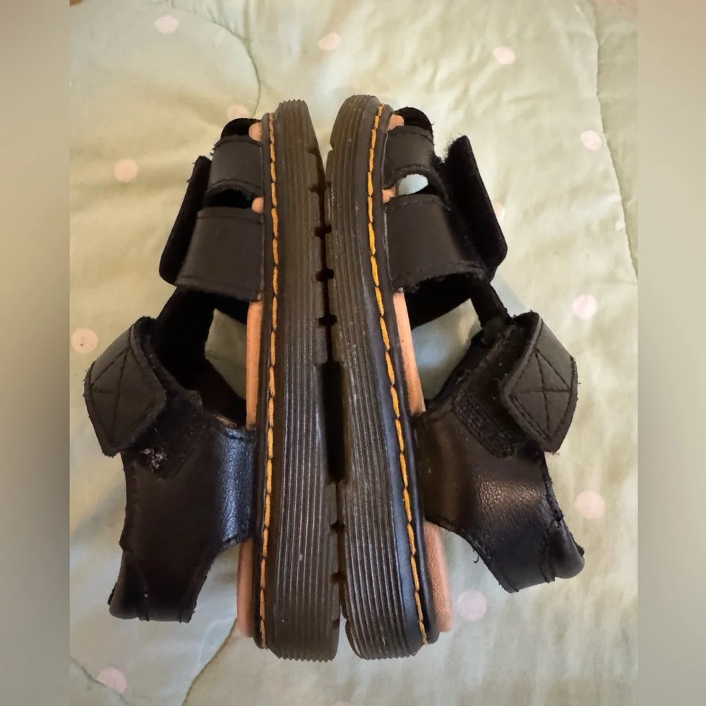 Dr. Martens Black Leather Sandals Toddler size 9